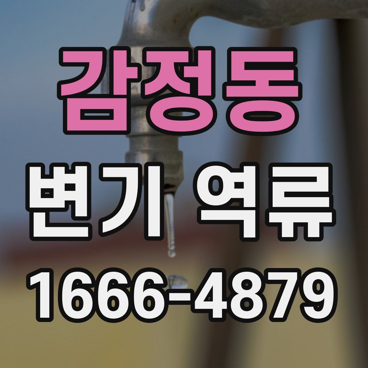 감정동 변기 역류