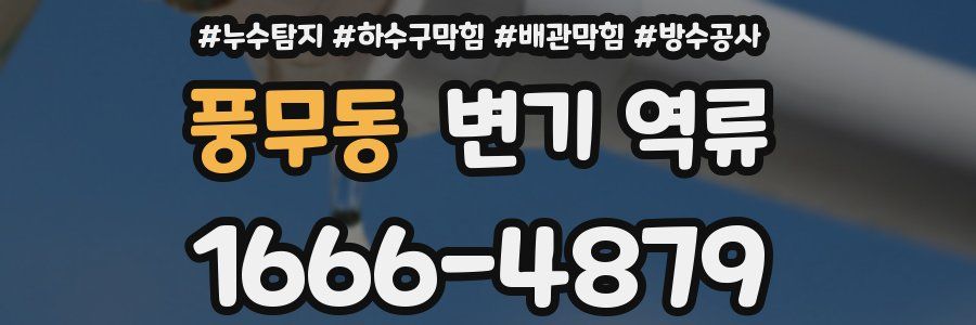 풍무동 변기 역류