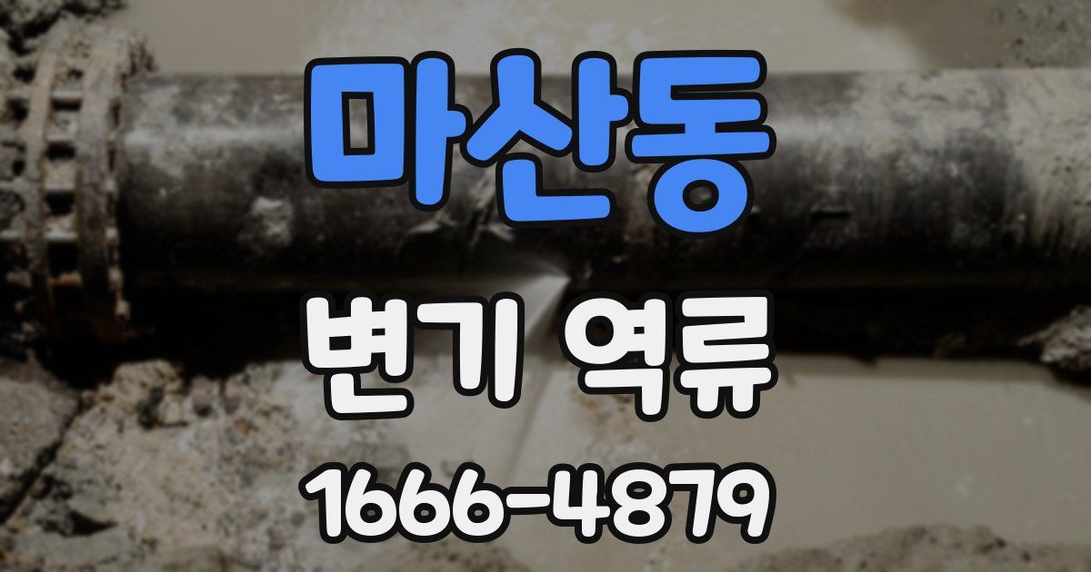 마산동 변기 역류