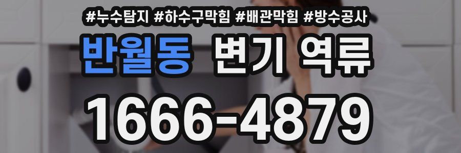 반월동 변기 역류