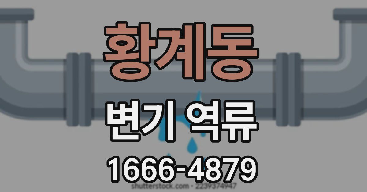 황계동 변기 역류