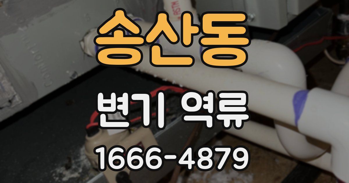 송산동 변기 역류