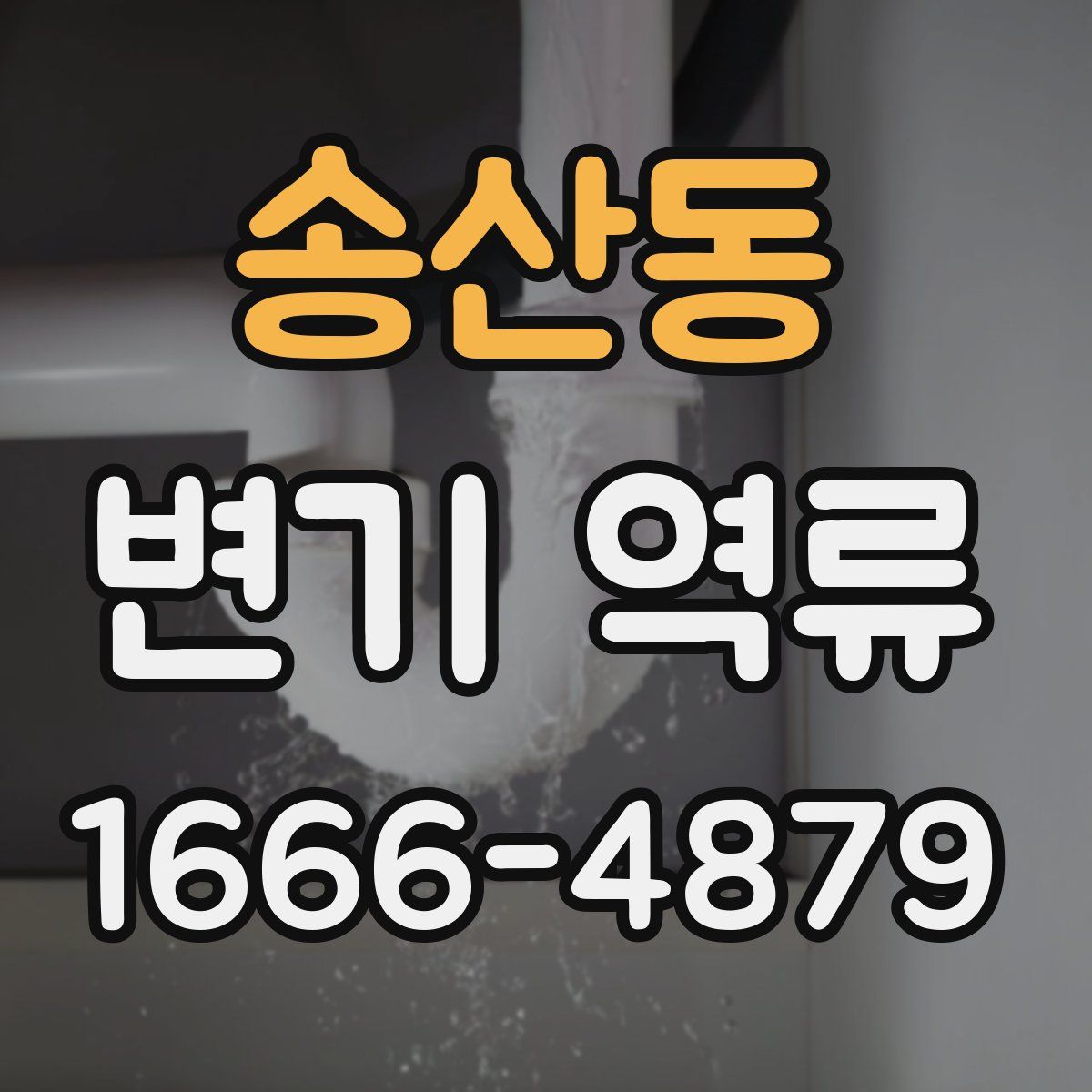 송산동 변기 역류
