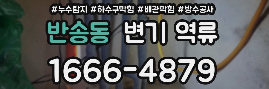 반송동 변기 역류