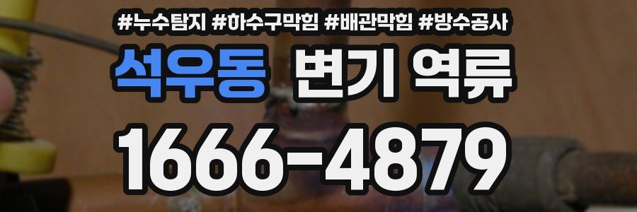 석우동 변기 역류