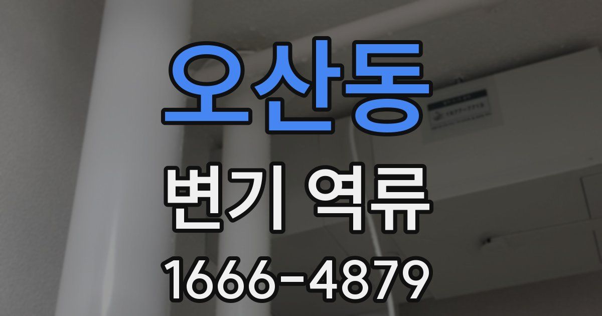 오산동 변기 역류