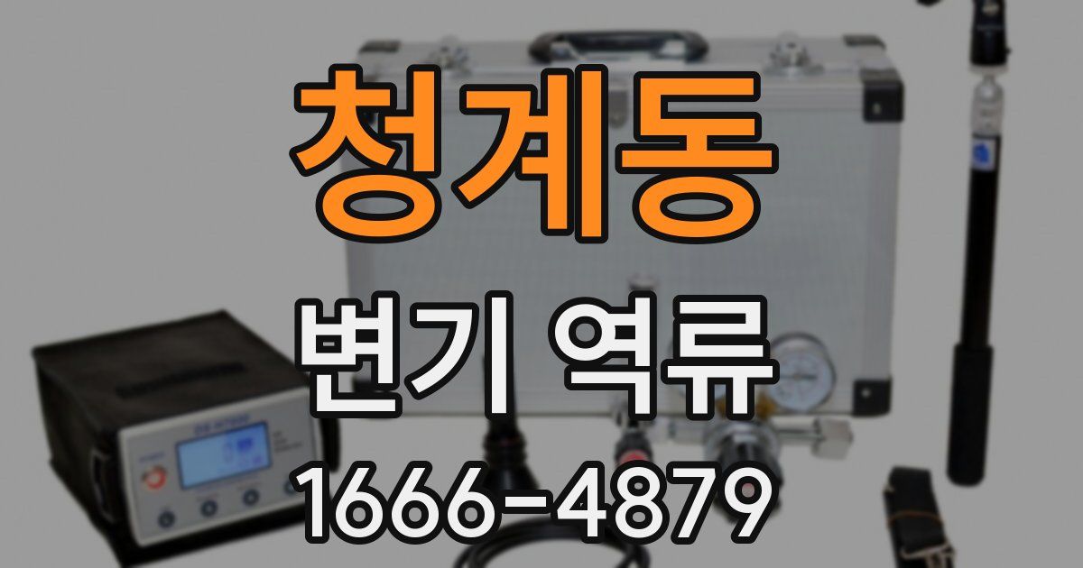청계동 변기 역류