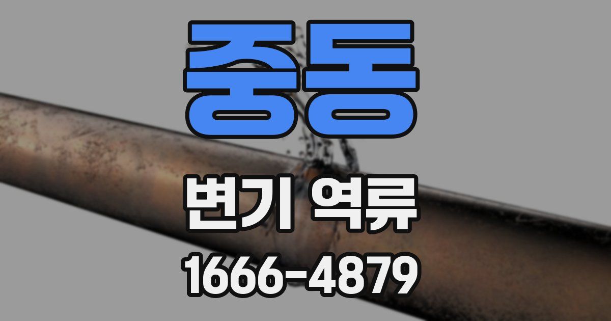 중동 변기 역류