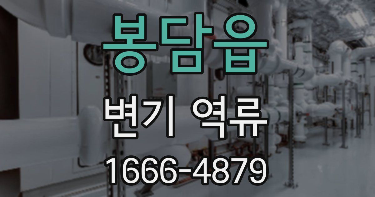 봉담읍 변기 역류