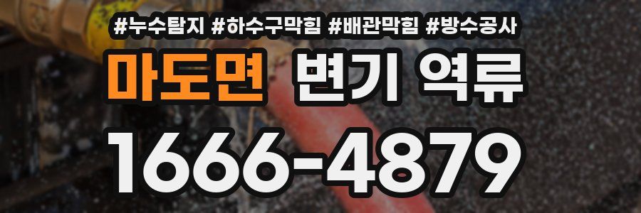 마도면 변기 역류