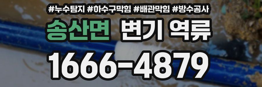 송산면 변기 역류