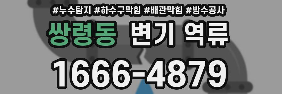 쌍령동 변기 역류