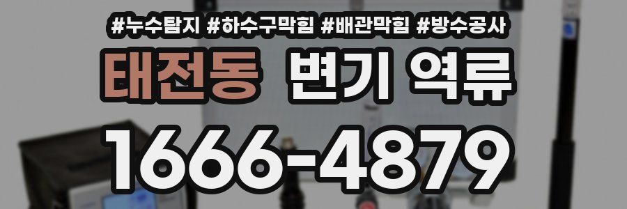 태전동 변기 역류
