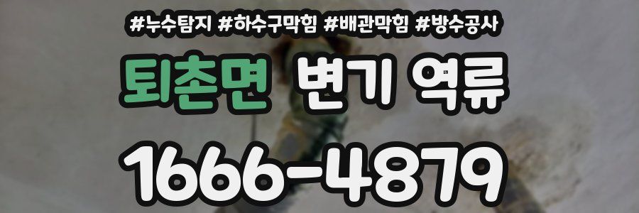 퇴촌면 변기 역류