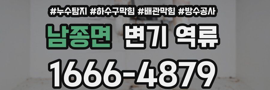 남종면 변기 역류