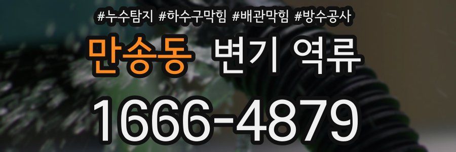 만송동 변기 역류