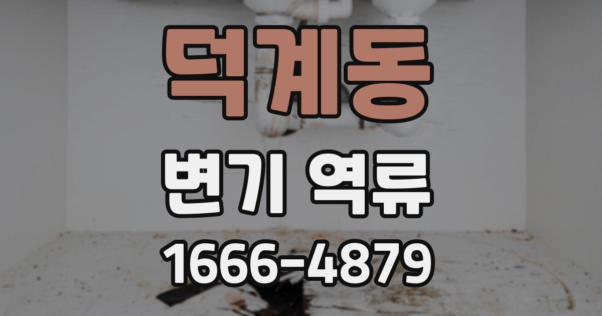 덕계동 변기 역류