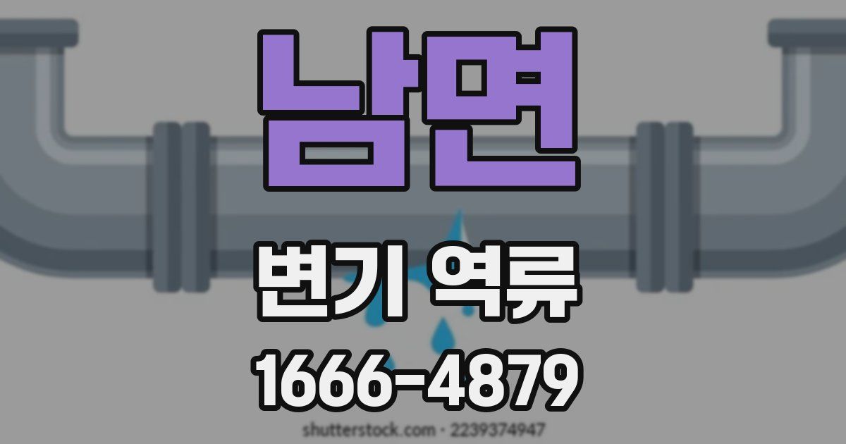 남면 변기 역류
