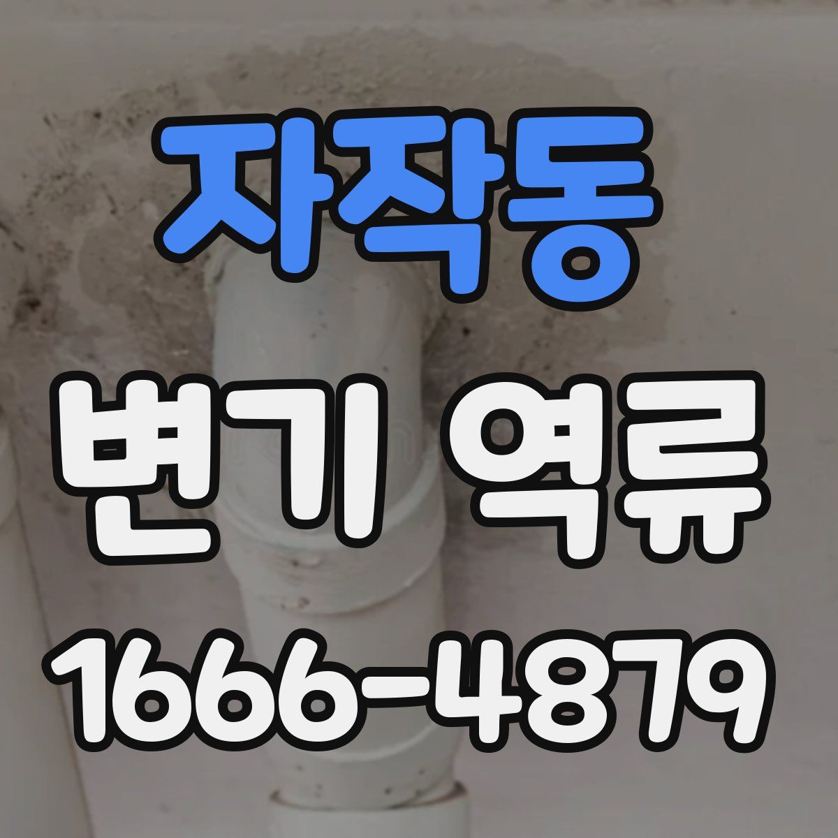 자작동 변기 역류