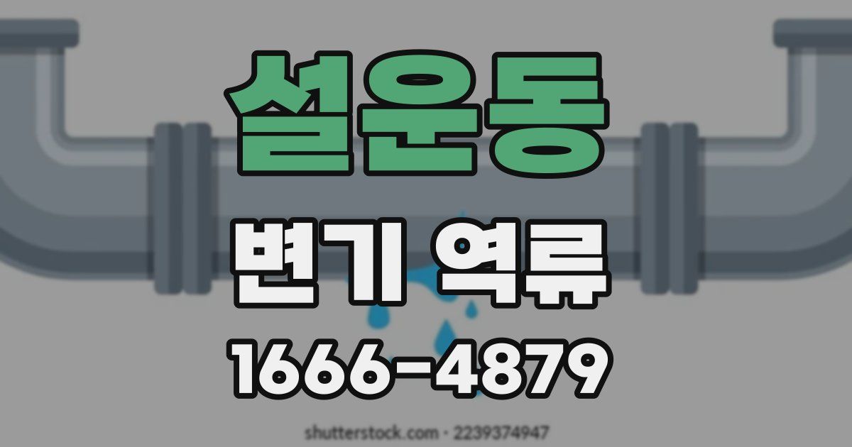 설운동 변기 역류