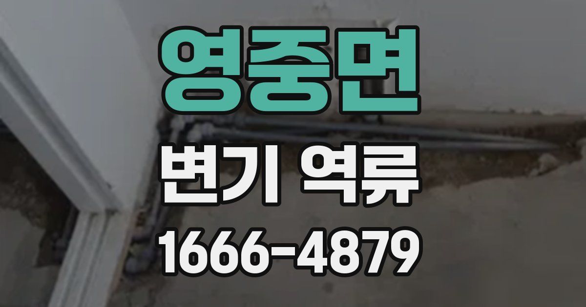 영중면 변기 역류