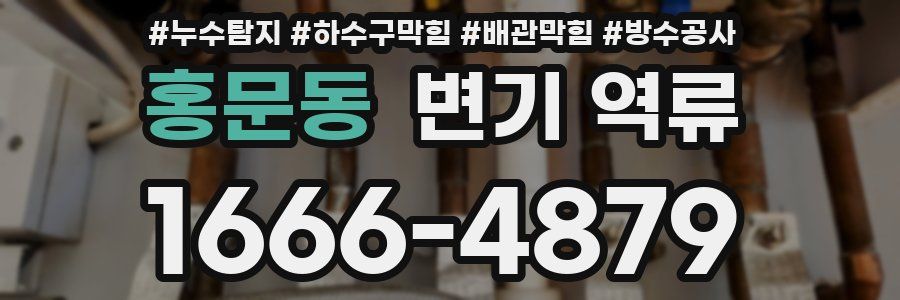 홍문동 변기 역류