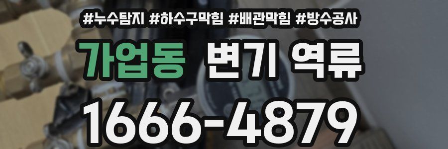 가업동 변기 역류