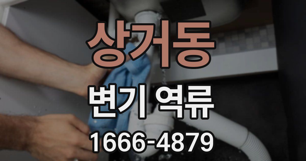 상거동 변기 역류