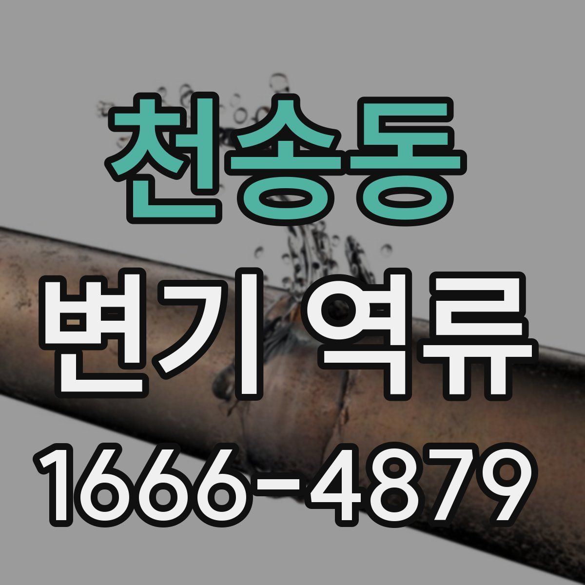 천송동 변기 역류