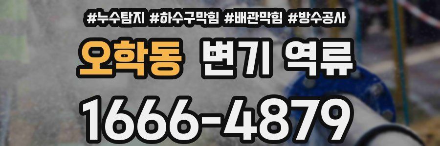 오학동 변기 역류