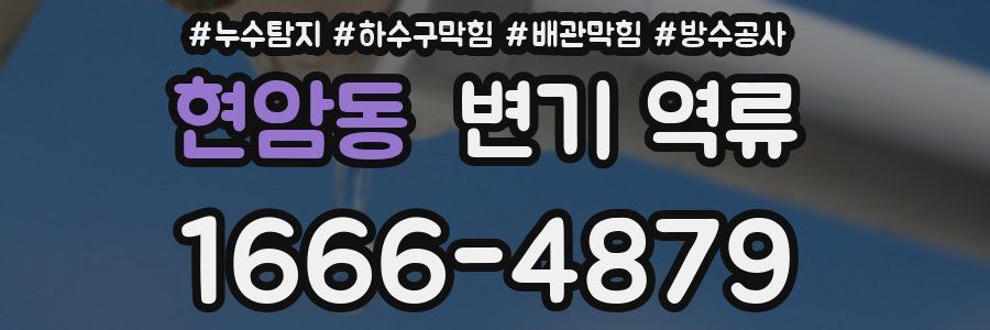 현암동 변기 역류