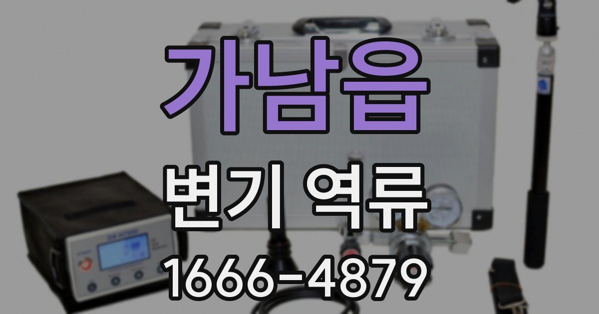 가남읍 변기 역류