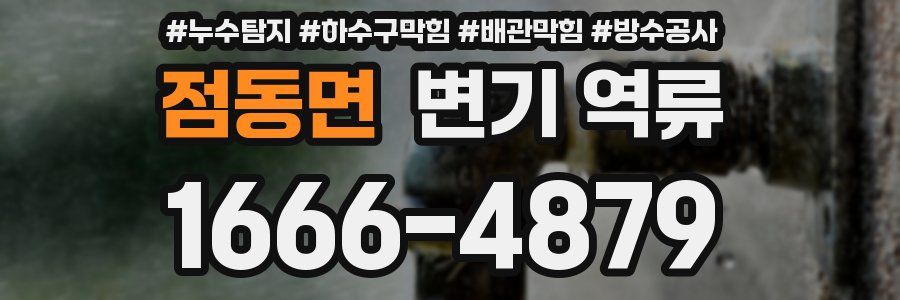 점동면 변기 역류