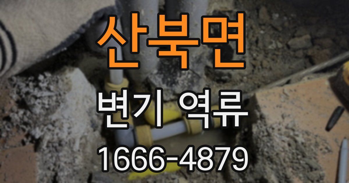 산북면 변기 역류