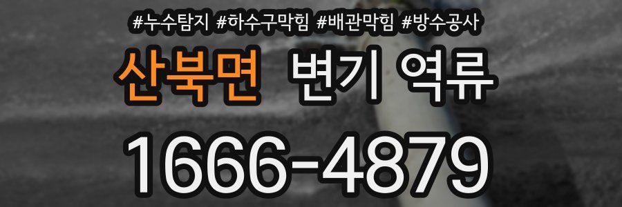 산북면 변기 역류