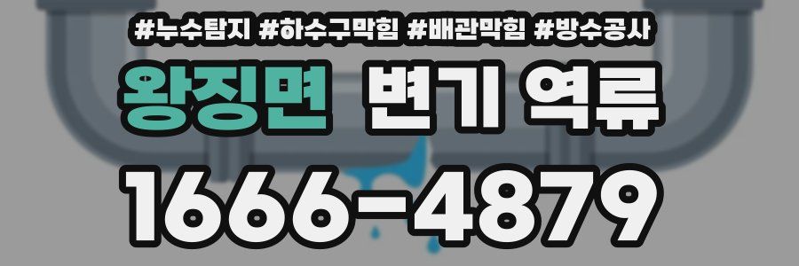 왕징면 변기 역류
