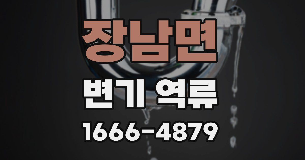 장남면 변기 역류