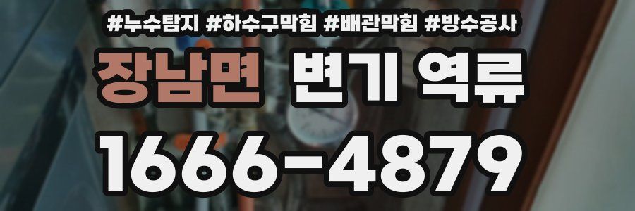 장남면 변기 역류
