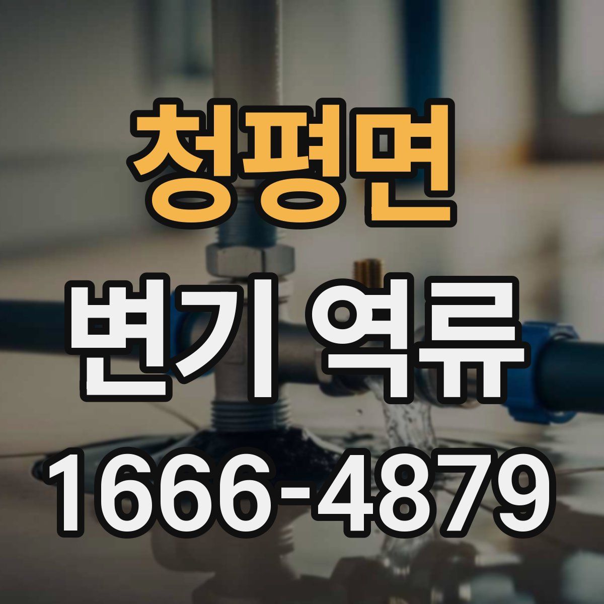 청평면 변기 역류