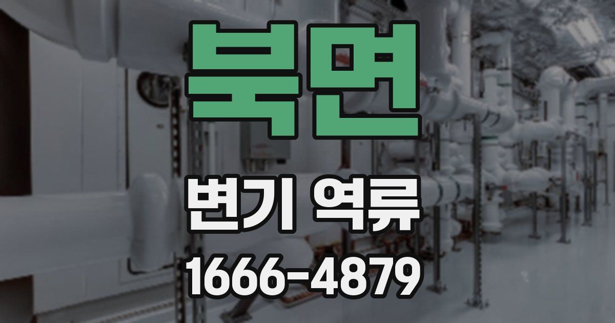 북면 변기 역류