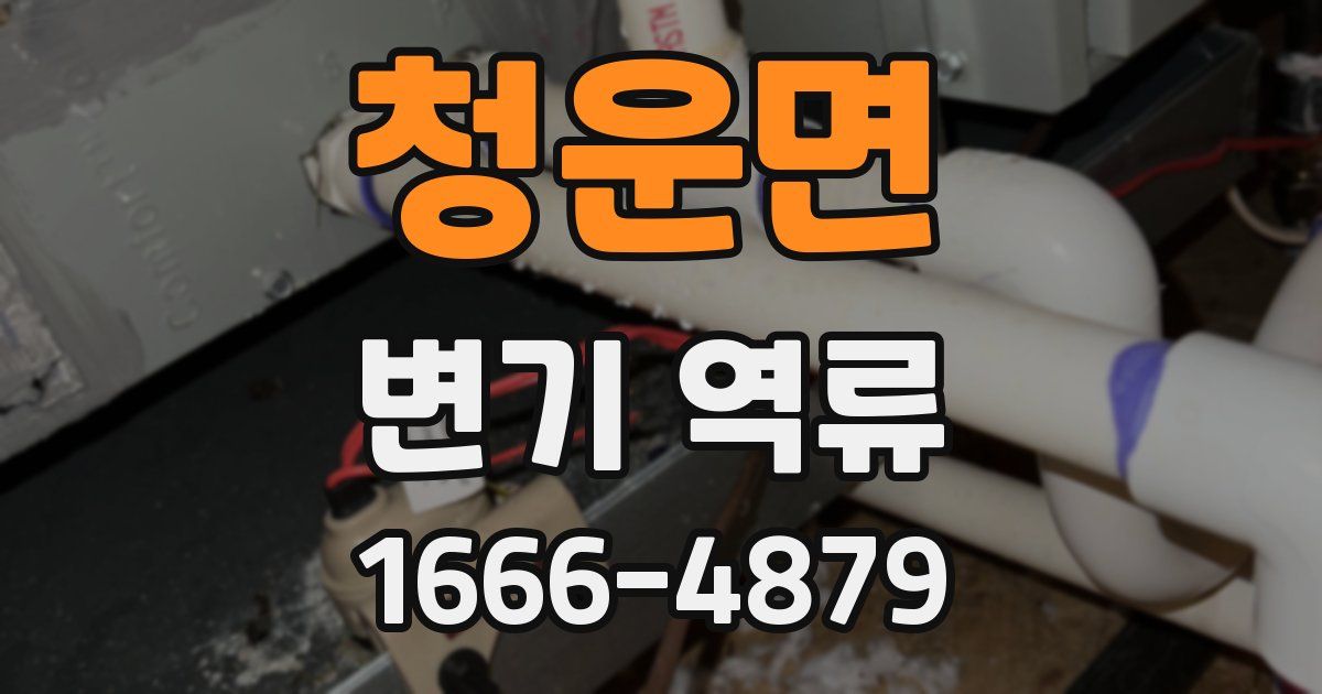 청운면 변기 역류
