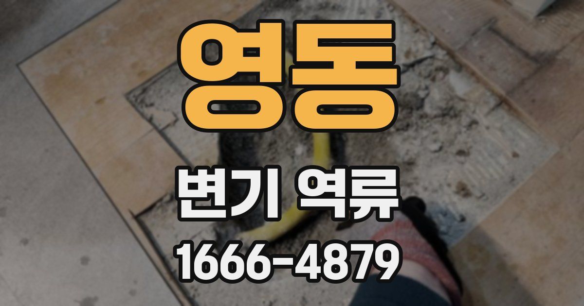 영동 변기 역류