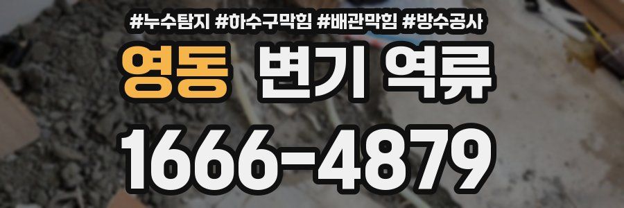 영동 변기 역류