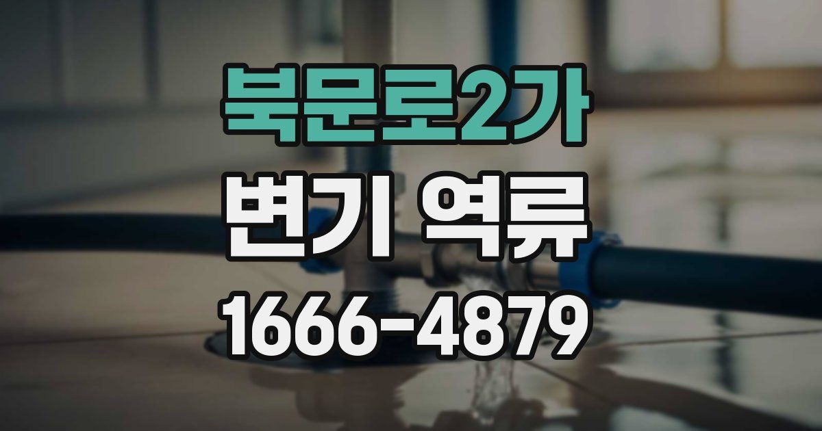북문로2가 변기 역류