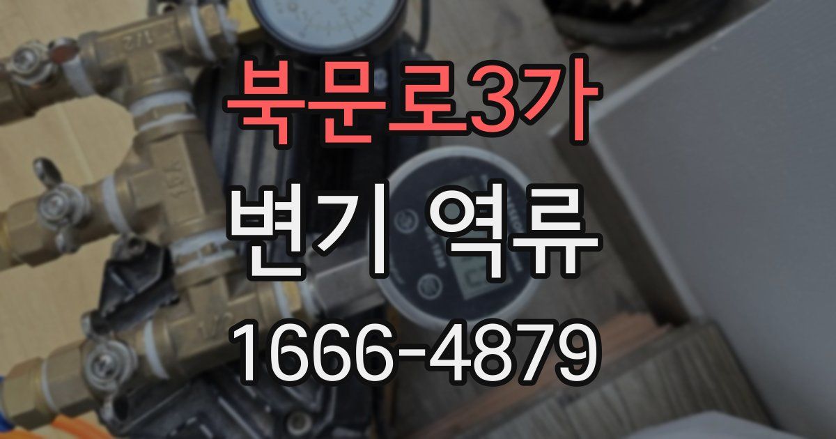 북문로3가 변기 역류