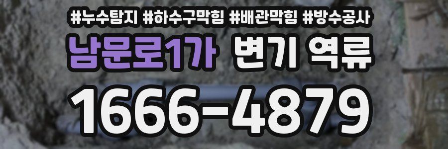 남문로1가 변기 역류