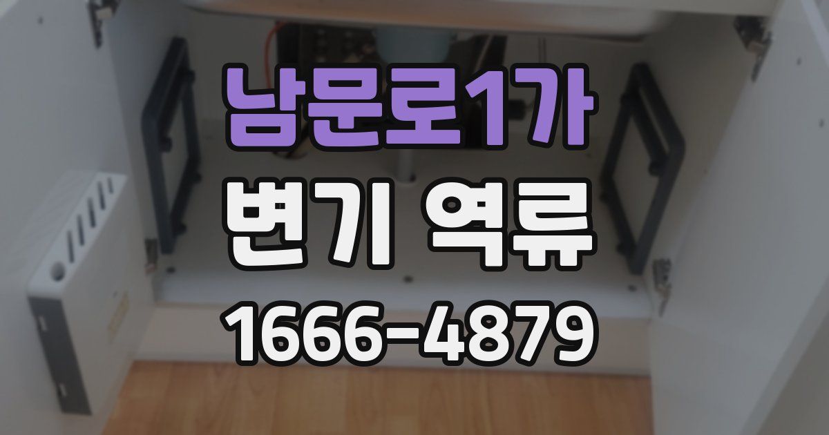 남문로1가 변기 역류