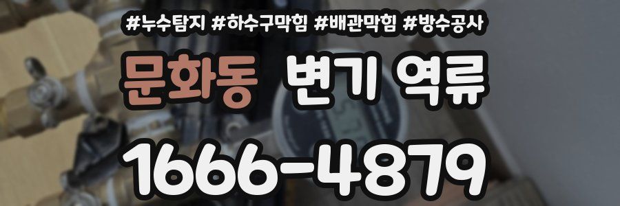 문화동 변기 역류