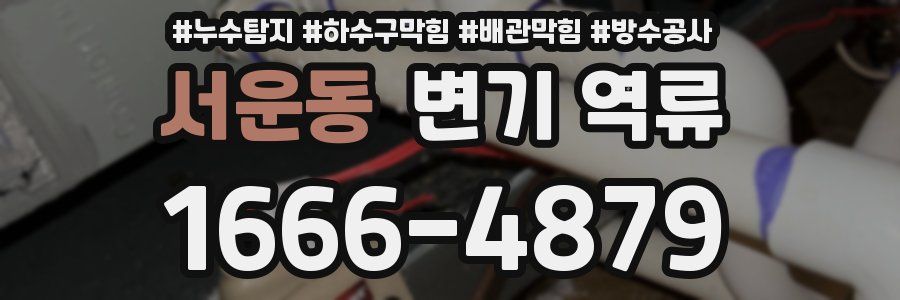 서운동 변기 역류