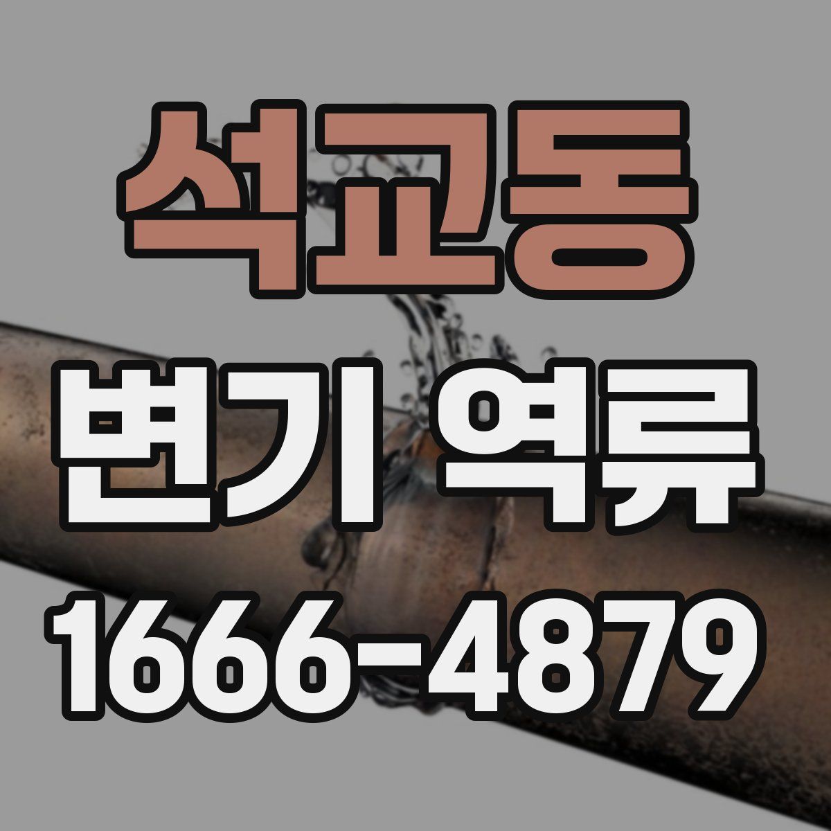 석교동 변기 역류